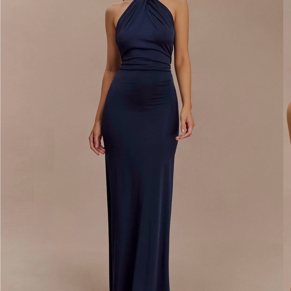 Elegant Navy Meshki Dress